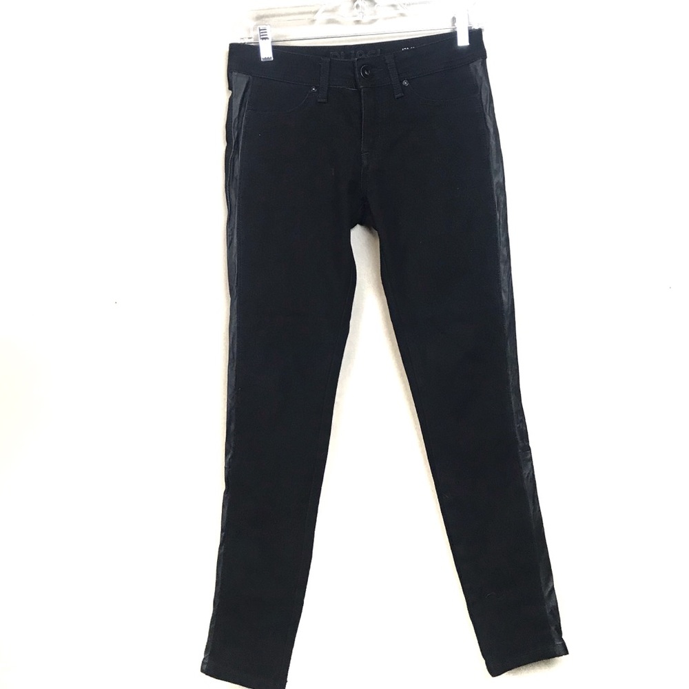 DL1961 black Emma leggings leather side panel 26